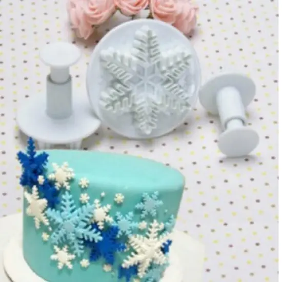 3 pc Snowflake PLUNGERS {3}