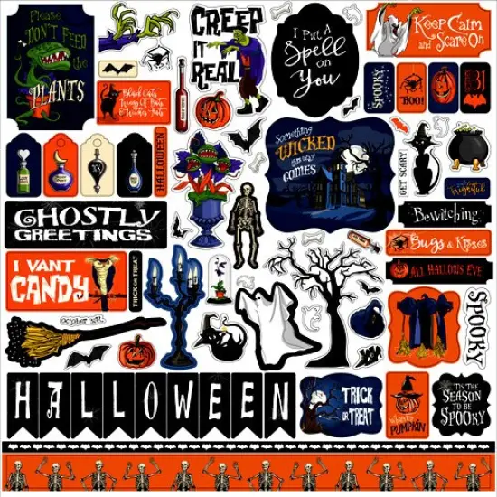 Carta Bella Hocus Pocus 12 x 12 Cardstock Stickers {1}