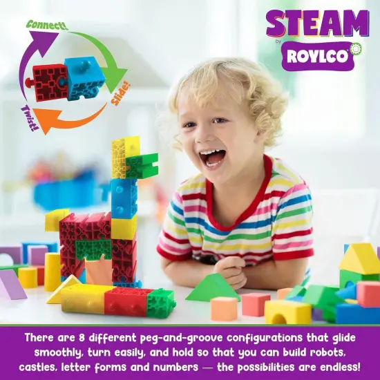 STEAM Lock Blox Building Kit - Steam Learning Building Blocks for Kids - Stem Engineering Building Toy {4}