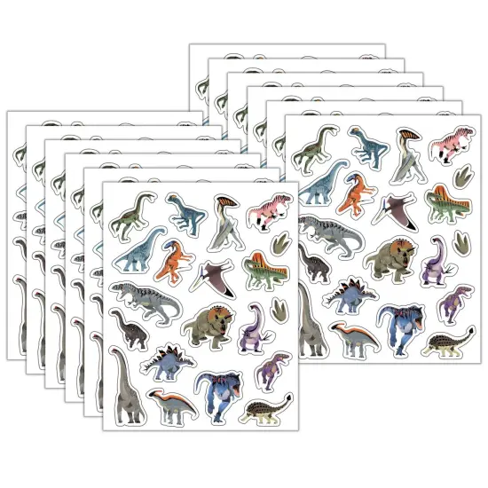 Dinosaurs Stickers, 120 Per Pack, 12 Packs {1}