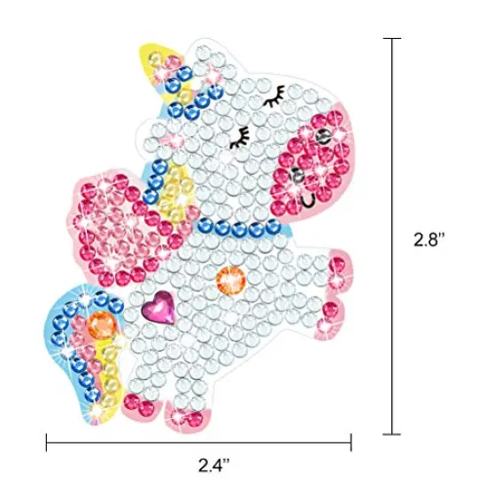 Arts and Crafts for Kids Ages 8-12 - Make Your Own GEM Keychains - 5D Diamond Painting by Numbers Art Kits for Girls Kids Toddler Ages 3-5 4-6 6-8 Easter Basket Stuffers {6}