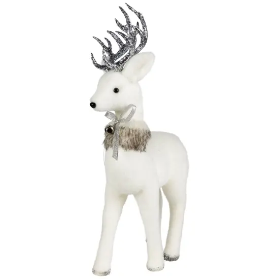 Northlight Standing Regal Reindeer Christmas Figure - 20.5" White {7}