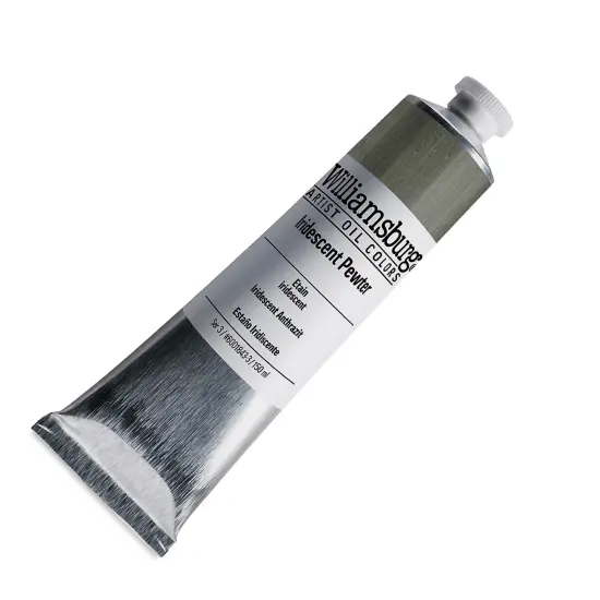 Williamsburg Handmade Oil Paint - Iridescent Pewter, 150 ml tube {2}