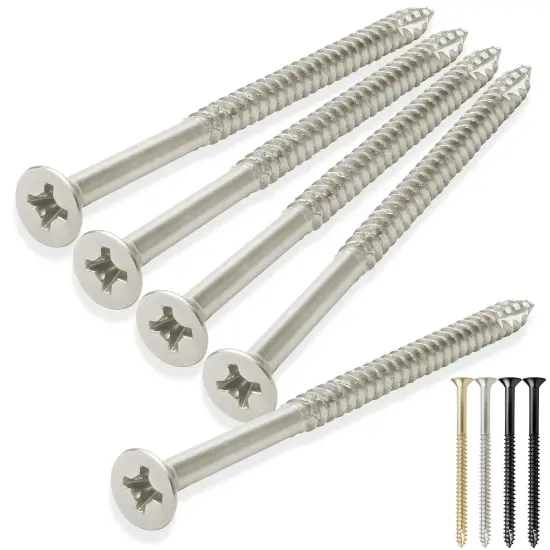Cauldham Wood Screws #9 x 3 Inch for Door Hinges - 25 pack {7}
