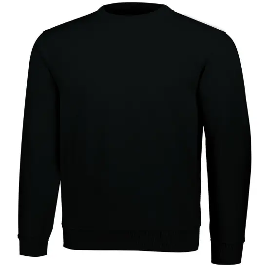 Augusta Sportswear® Adult Fleece Crewneck Sweatshirt BLACK {1}
