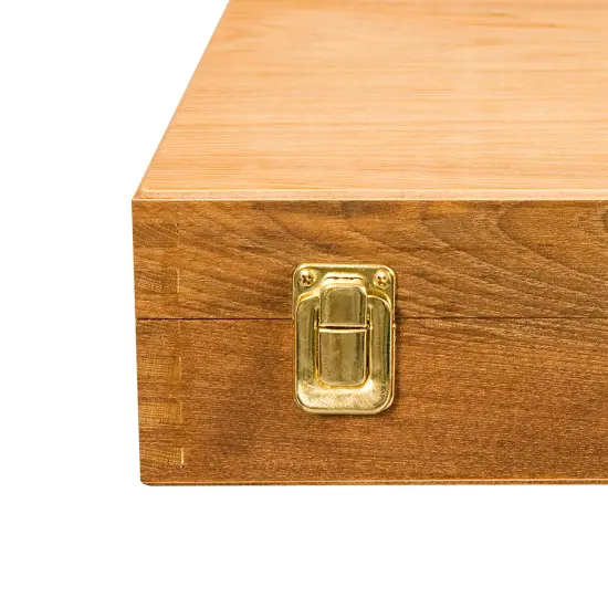 Bob Ross Master Artist Oil Paint Set Includes Wood Art Supply Carrying Storage Case Sketchbox w/ Palette Assorted {5}