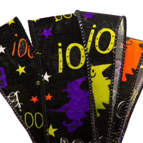 Halloween Wired Ribbon 1 1/2" W x 10 yd L 1/roll Perfect for Decorating {4}
