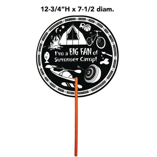 Summer Camp Velvet Art Fan (Pack of 48) {4}