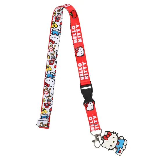 Hello Kitty Lanyard with Breakaway Rubber Charm and ID Sleeve {3}