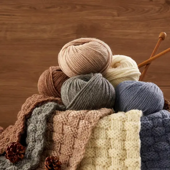 3-Ply Merino Wool Yarn (Mocha, 1Ball) {4}