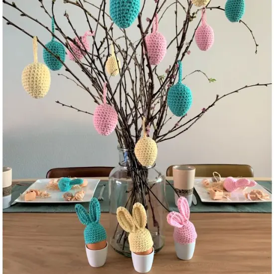 DIY Crochet Kit Happy Hoppy Easter Eggs PAK330 {2}