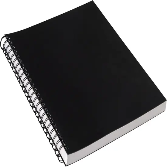 Poly Cover Sketch Book, 9" x 12", Black {5}