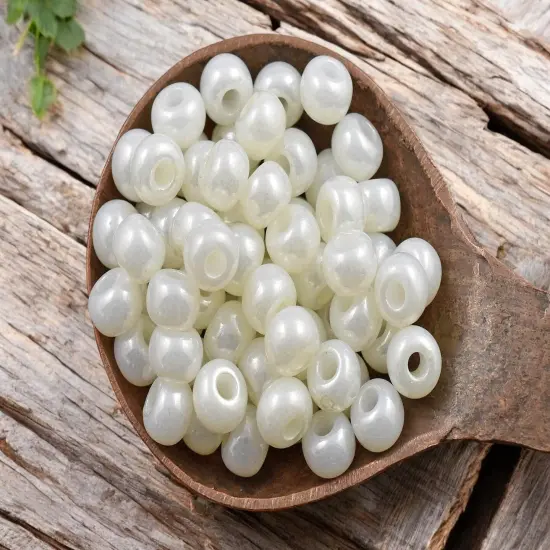 50G Opaque Ceylon Pearl Czech 2/0 Seed Beads {2}