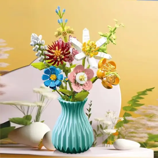 Constructor flower bouquet in a vase F07M9-5(109) {2}