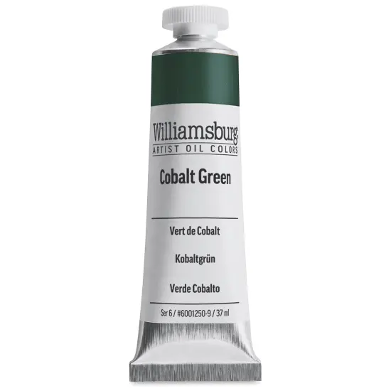Williamsburg Handmade Oil Paint - Cobalt Green, 37 ml tube {2}