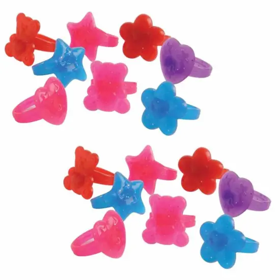 Glitter Rings 72 Pc Include 72 Units {4}