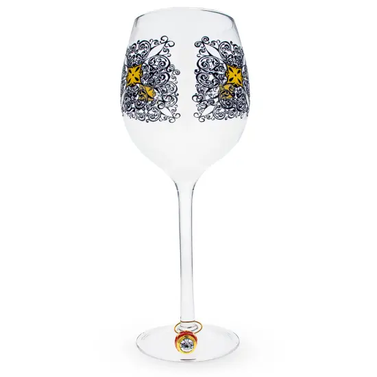 Wine Glass Royal Egg Charm in Pink {4}