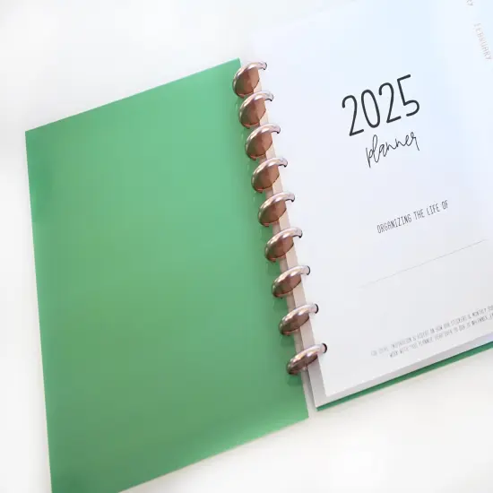 2025 Planner - Vertical Layout, Disc Bound - "Rainbow Glitz" (#901) {5}