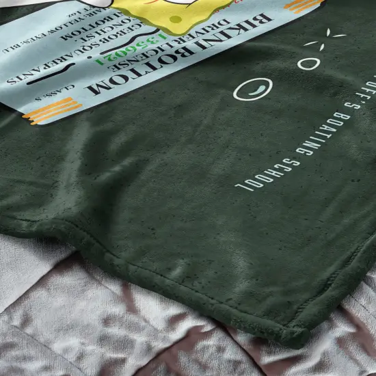 Nickelodeon Spongebob Squarepants Silk Touch Throw Blanket Failed Boating Test {5}