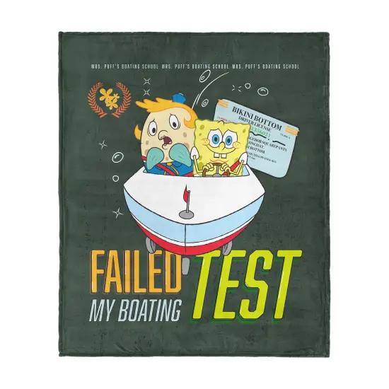 Nickelodeon Spongebob Squarepants Silk Touch Throw Blanket Adventures Of Sb {9}