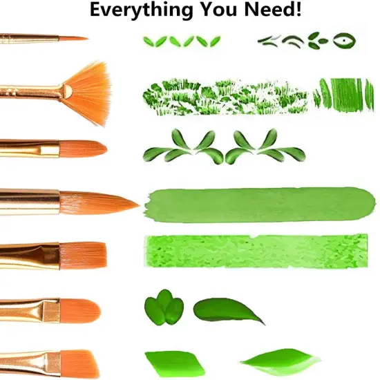 18Pack Oil Paint Brushes Sets Professional Artist Acrylic Brush Kits ( 15 Sizes ) {3}