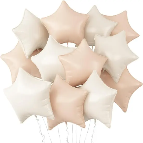 8Inch Large Sand White Apricot Helium Balloon for Birthday Baby Shower Anniversary Party Decorations {1}