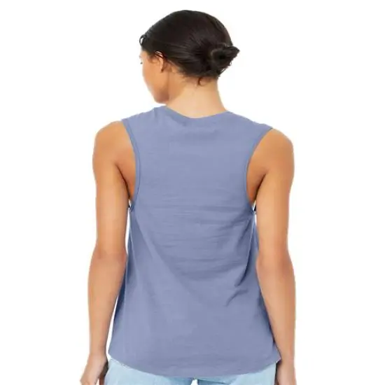 BELLA + CANVAS&reg; Women's Jersey Muscle Tank - 6003 Heather deep teal {7}