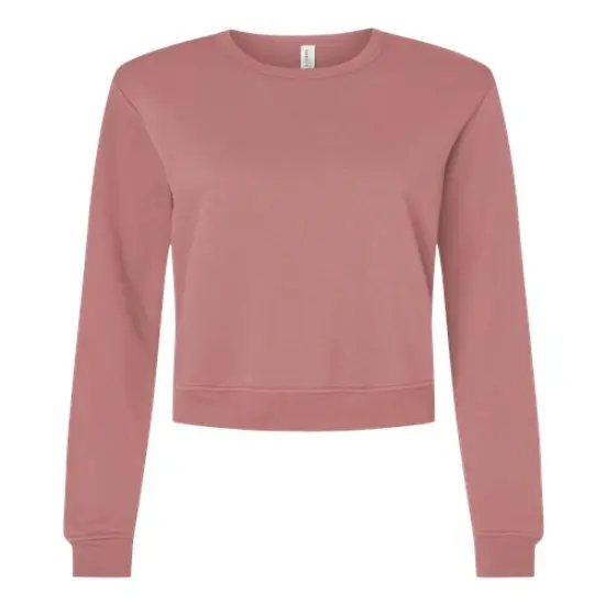 BELLA + CANVAS&reg; Women's Sponge Fleece Classic Crewneck Sweatshirt Mauve {1}
