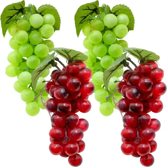 4 Bunches Fake Grapes {1}
