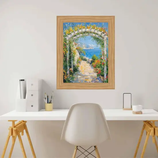 Oak Natural Wood Picture Frame 22x22 frame {4}