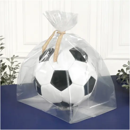 Plymor 10" x 8" x 20" (Pack of 100), 2 Mil Gusseted Plastic Bags {5}