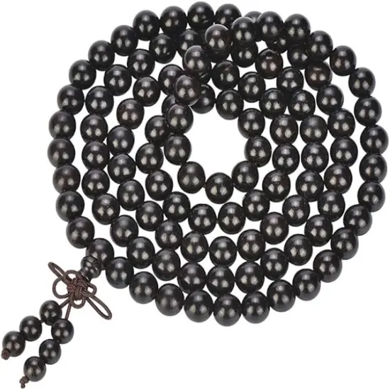 Mala Beads Bracelet 108 8mm Prayer Meditation Sandalwood Elastic&hellip; {2}