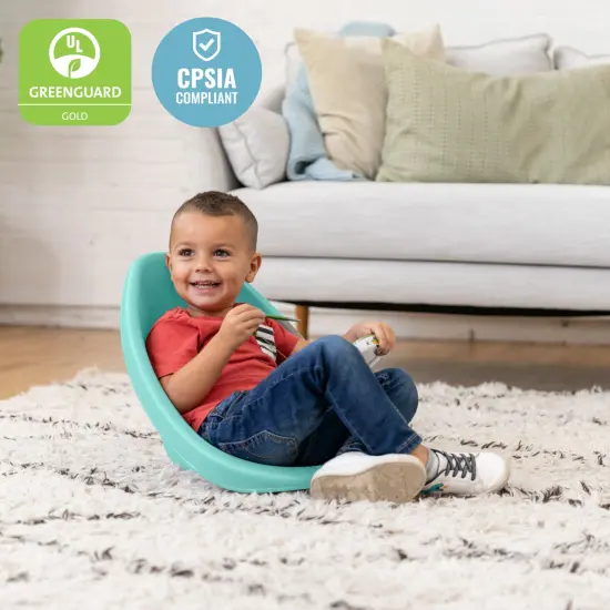 Leaf Floor Seat, Rocker Chair, 6-Piece Seafoam {5}