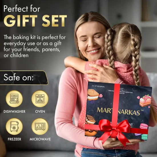 159 Baking Supplies, Icing Gun with 30 Piping Tips, Frosting Piping Kit for Beginners {4}