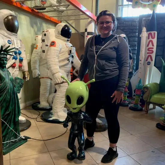 Dancing Alien Life Size Statue {3}