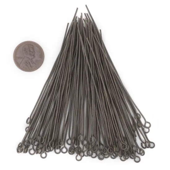 The Bead Chest Antiqued Brass 21 Gauge 3 Inch Eye Pins (Approx 100 pieces) {2}