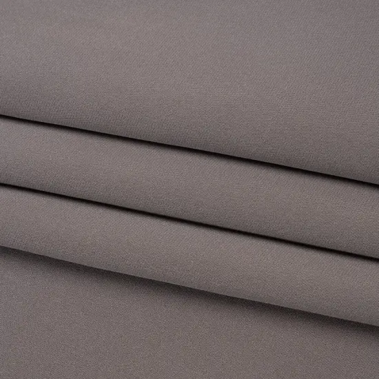 1 Yard Dark Silver Colored Silk Crepe Fabric Luxurious 4 Ply , 44 Inches Width {4}