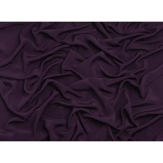 1 Yard Elegant Blackberry Silk Crepe Fabric Luxurious Four Ply for Sewing Projects, 44 Inches Width {3}