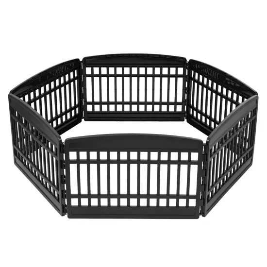 IRIS 4-8Panel 24/34"H Plastic Pet Playpen without Door {2}