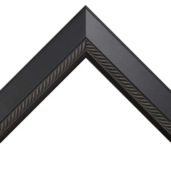 Panoramic Traditional Black Picture Frame - UV Acrylic, Foam Board Backing, Hanging Hardware {2}