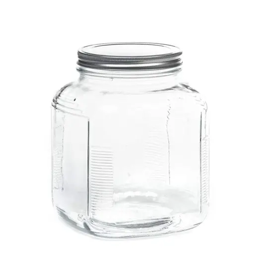 Anchor Hocking Replacement Butter Churn Jar with Brushed Stainless Steel Lid {1}