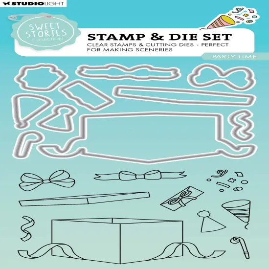 Studio Light Sweet Stories Stamp & Die Set-Nr. 79, Party Time {1}