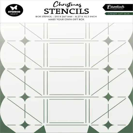 Studio Light Essentials Stencil 5.83"X8.25"-Nr. 04, Candy Giftbox {1}