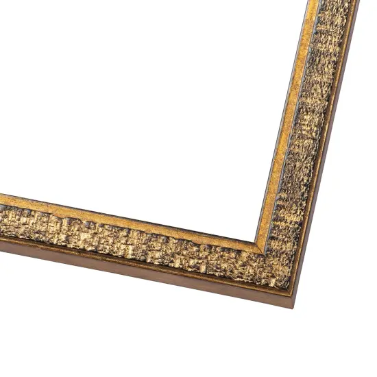 Panoramic Textured Gold Picture Frame - UV Acrylic, Foam Board Backing, Hanging Hardware {2}