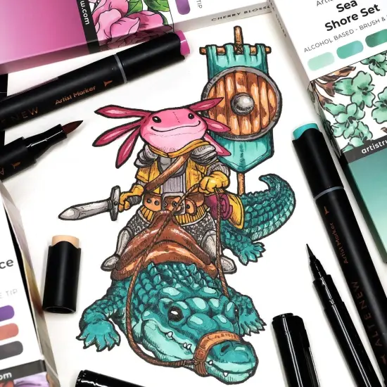 Artist Alcohol Markers Sea Shore Set {6}