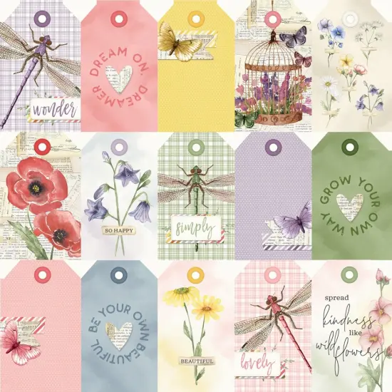 Simple Vintage Meadow Flowers Double-Sided Cardstock 12"X12" {3}