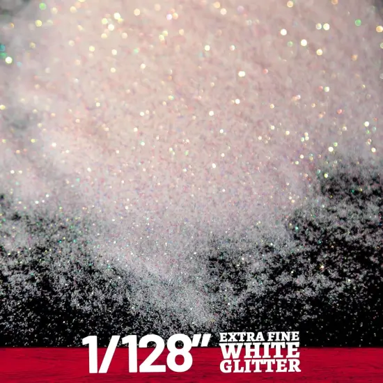 White Glitter, 150G/5.29OZ Extra Fine Glitter for Resin, {3}