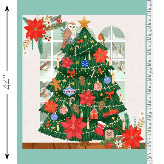 Cozy Christmas Panel in Multi (pwmc093.xpanel) | Christmas Cabin | Mia Charro | Free Spirit {1}