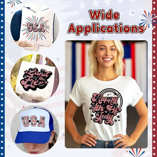 12 Inch - American Flag Heat Transfer Vinyl Roll {5}