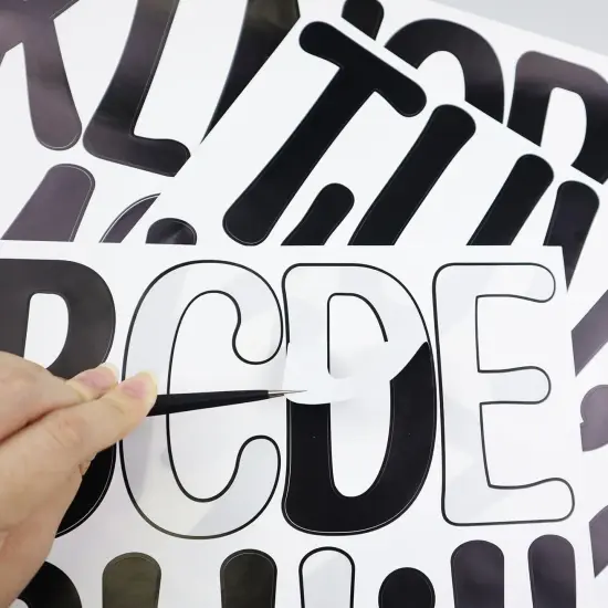 4 Inch Vinyl Alphabet Sticker {5}